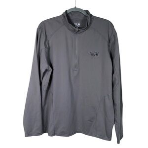 Mountain Hardwear 1/4 Zip Pullover Mens XL Knit Long Sleeve Zip Pocket Hike Bike